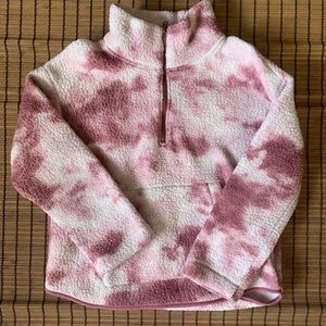 OLD NAVY cozy half zip sherpa